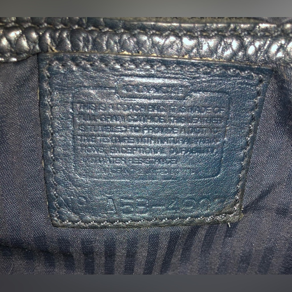 Coach Vintage Navy Blue Pebble Leather #4903 Sonoma Flap Crossbody Handbag - Picture 15 of 15